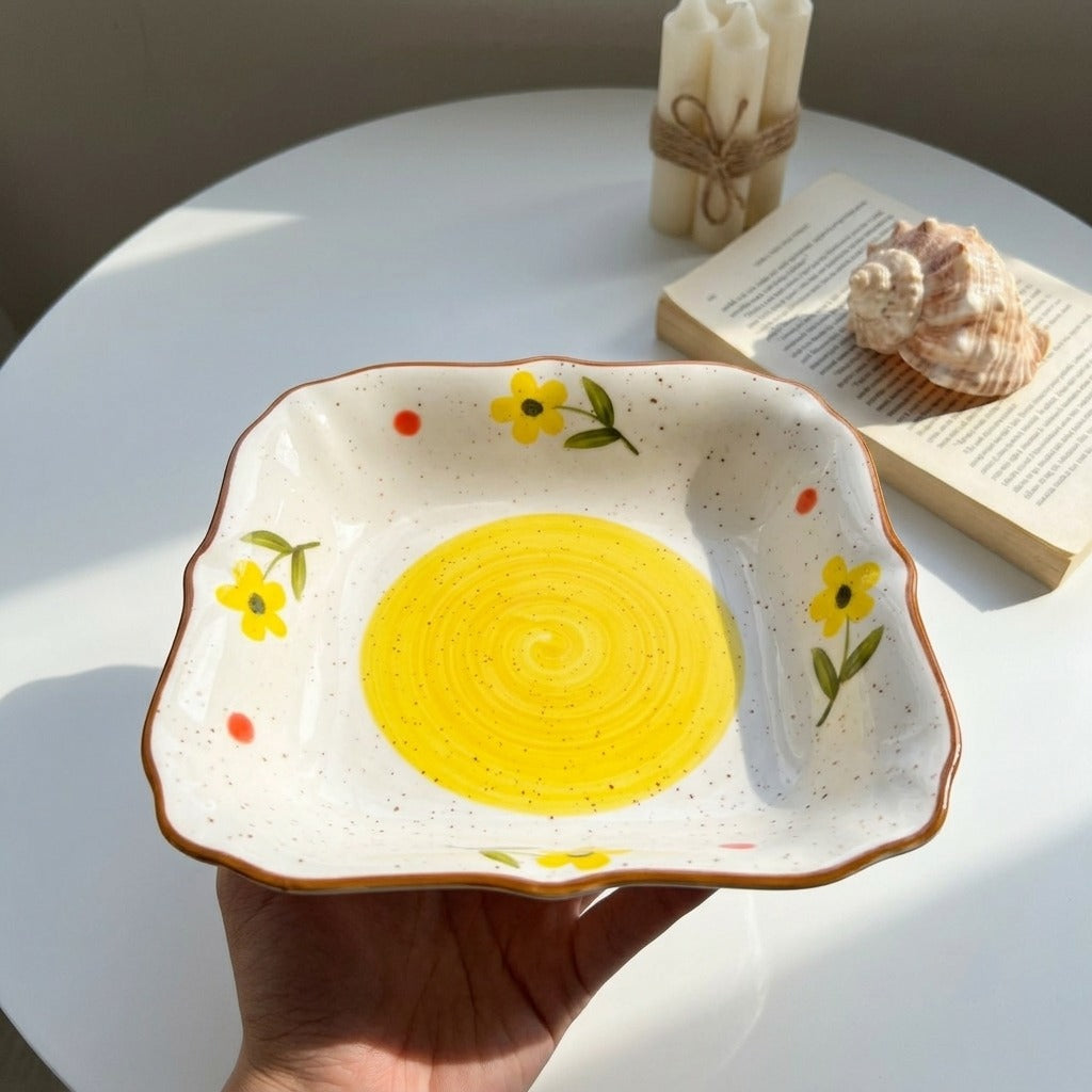 Yellow Bloom Plate