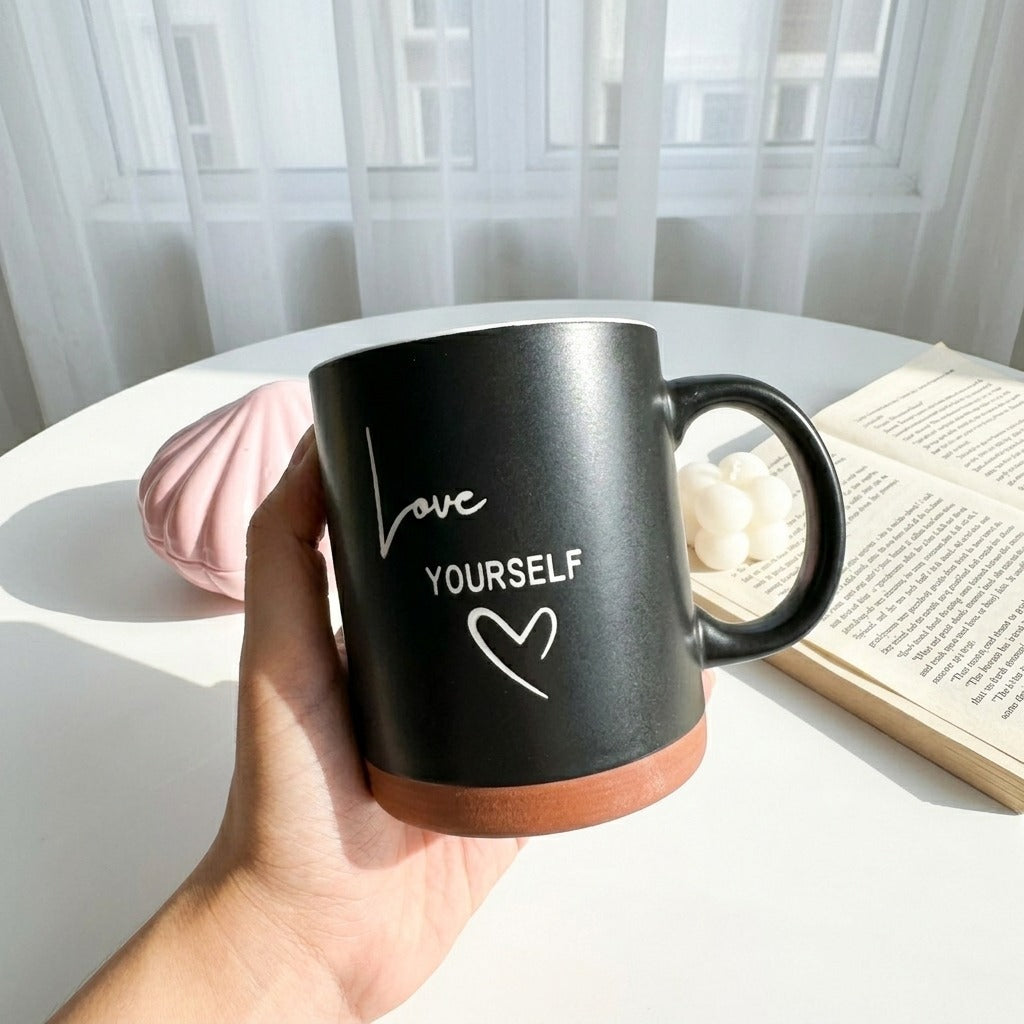 Love-Yourself Black Mug