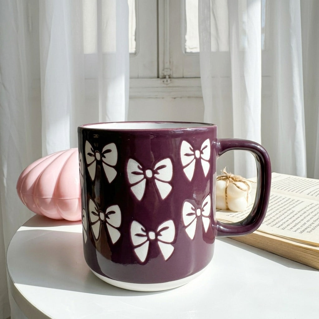 Purple Bow Mug