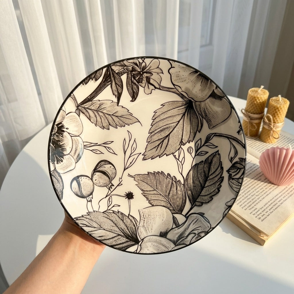 Black & White Deep Plate