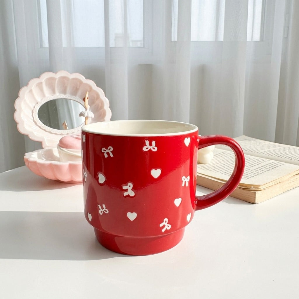 Hearty&Bow Red Mug