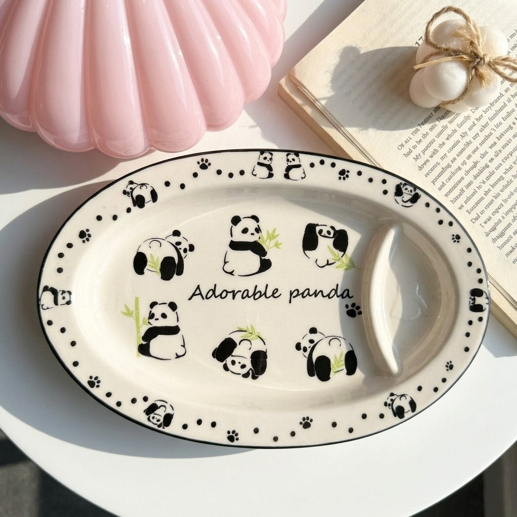 Cute Panda Plate