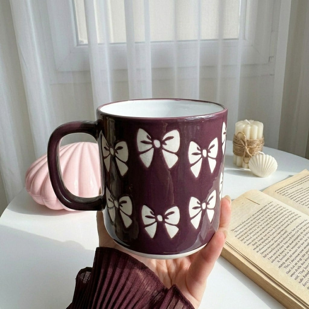 Purple Bow Mug