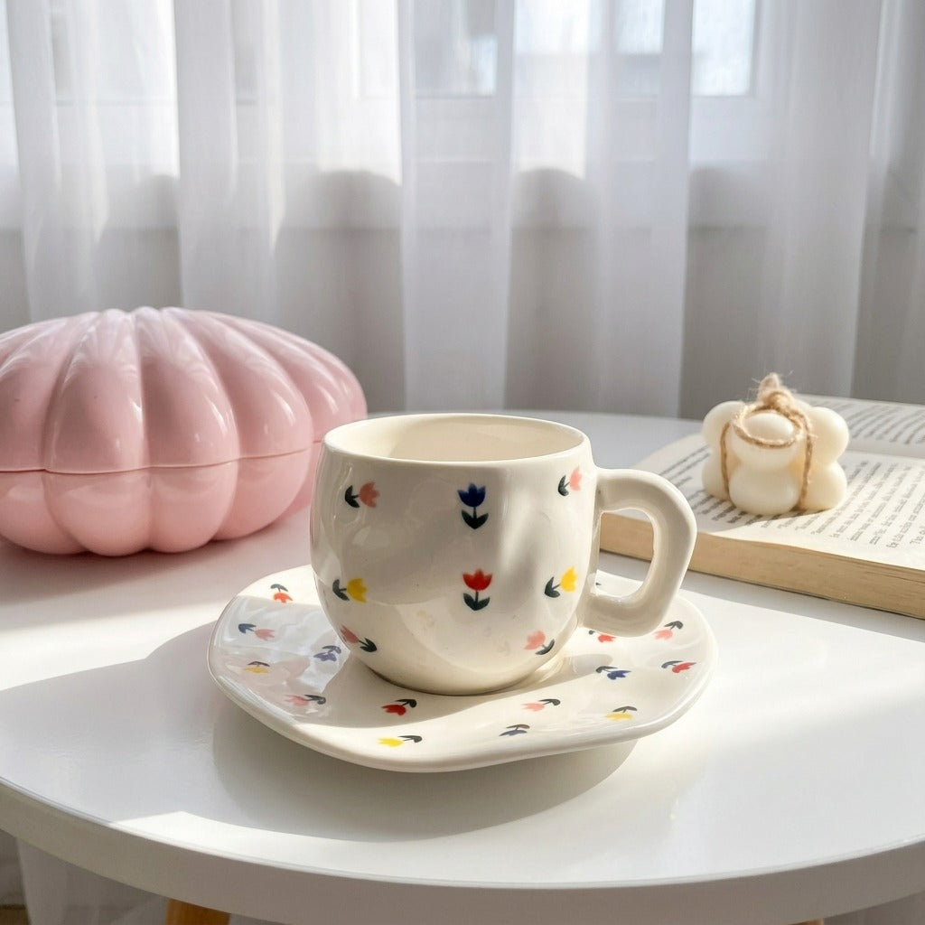 Cheerful Petal Cup Coffee Size (One Piece )