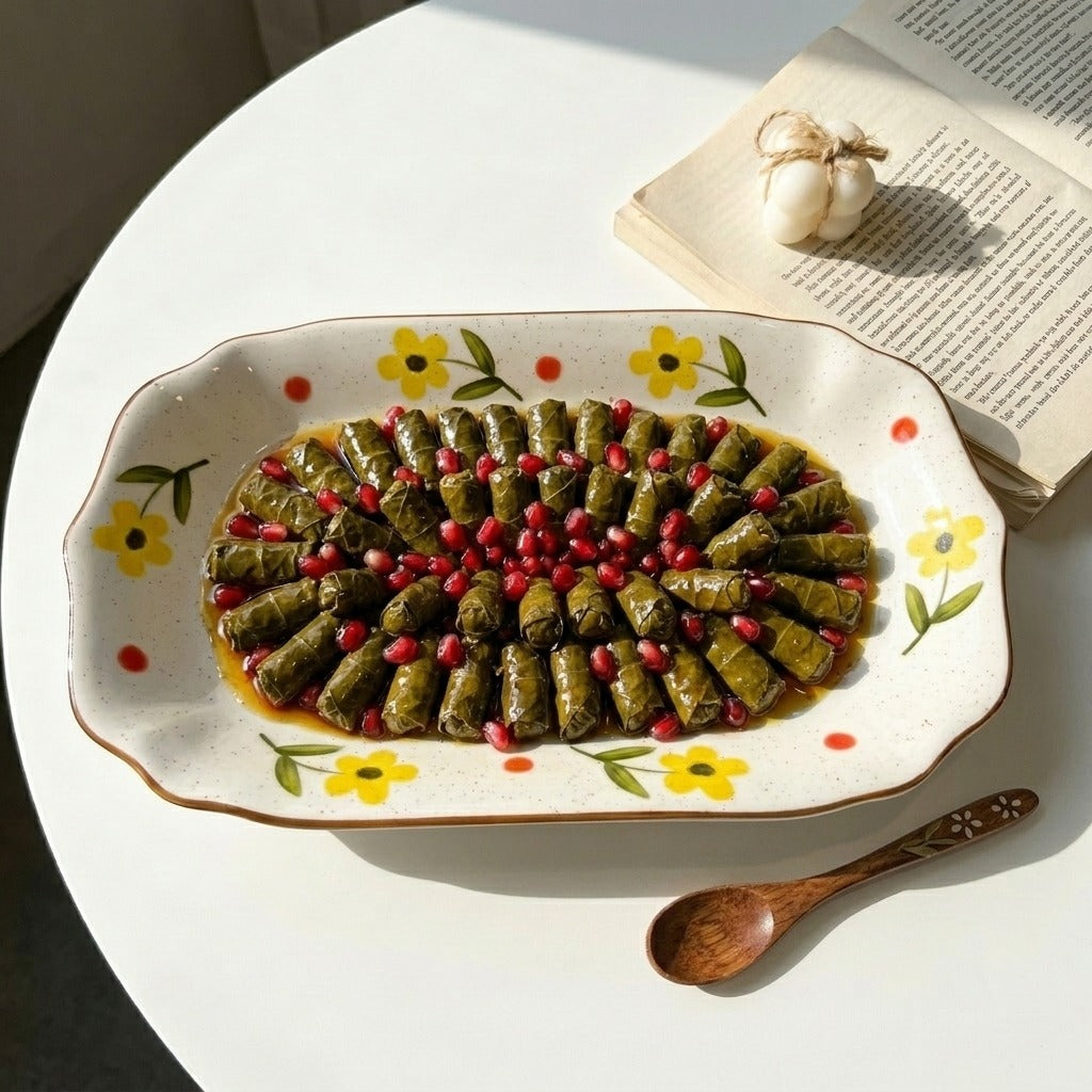 Yellow Bloom Serving Dish