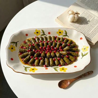 Yellow Bloom Serving Dish
