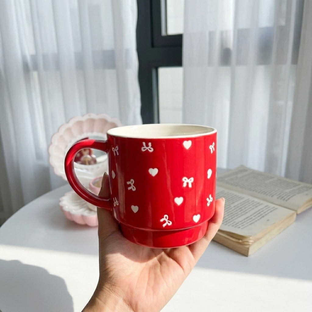 Hearty&Bow Red Mug