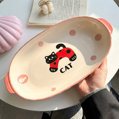 Kitty serving dish