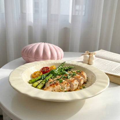Creamy Plane Plate
